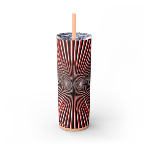 Skinny Tumbler with Straw – 20 oz Stainless Steel Cup