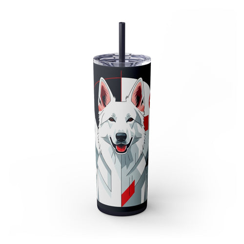 Skinny Tumbler with Straw – 20 oz Stainless Steel Cup