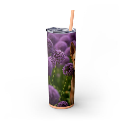 Skinny Tumbler with Straw – 20 oz Stainless Steel Cup