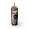 Skinny Tumbler with Straw – 20 oz Stainless Steel Cup