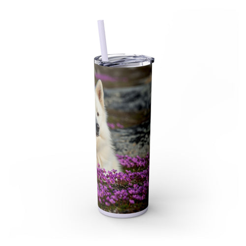 Skinny Tumbler with Straw – 20 oz Stainless Steel Cup