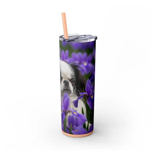Skinny Tumbler with Straw – 20 oz Stainless Steel Cup