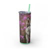 Skinny Tumbler with Straw – 20 oz Stainless Steel Cup