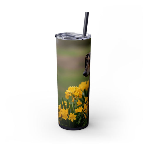 Skinny Tumbler with Straw – 20 oz Stainless Steel Cup
