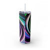 Skinny Tumbler with Straw – 20 oz Stainless Steel Cup