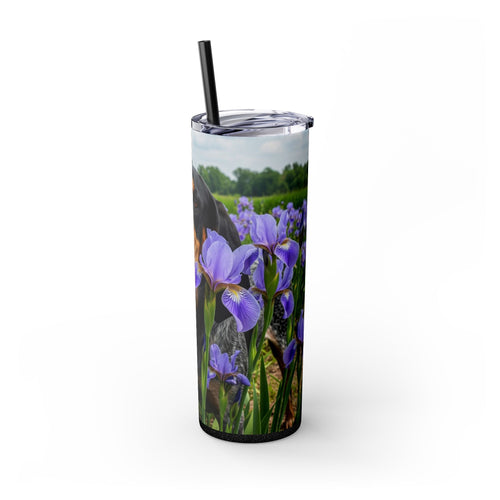 Skinny Tumbler with Straw – 20 oz Stainless Steel Cup