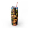 Skinny Tumbler with Straw – 20 oz Stainless Steel Cup