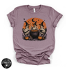 Chicken Witch Trio Tee | Funny Halloween Chicken Graphic T-Shirt