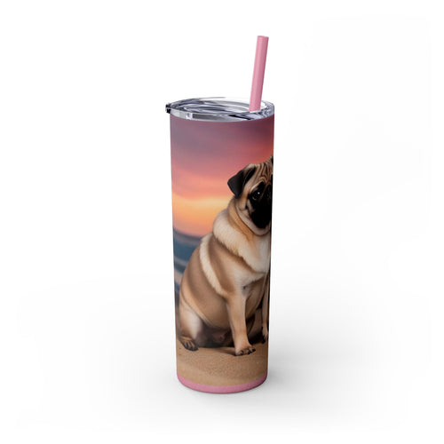 Skinny Tumbler with Straw – 20 oz Stainless Steel Cup