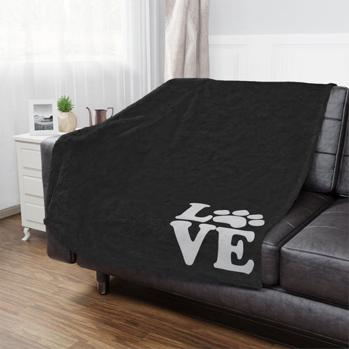 Love Dog Minky Blanket