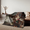 Holiday Puppies Writing a 'Dear Santa' Letter Blanket