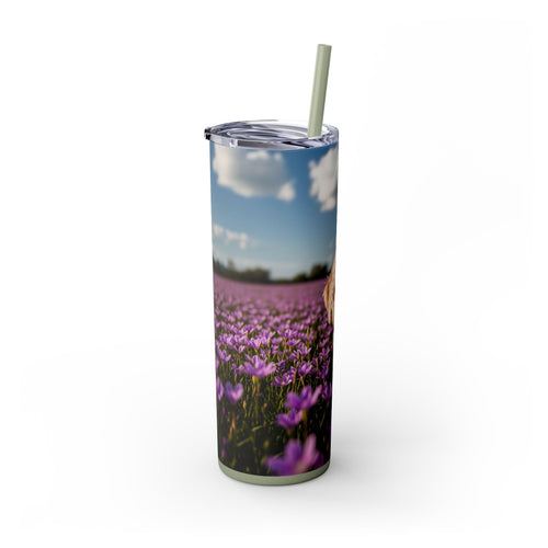 Skinny Tumbler with Straw – 20 oz Stainless Steel Cup