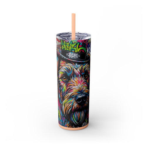 Skinny Tumbler with Straw – 20 oz Stainless Steel Cup