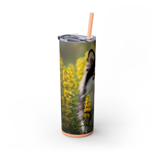Skinny Tumbler with Straw – 20 oz Stainless Steel Cup