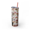Skinny Tumbler with Straw – 20 oz Stainless Steel Cup