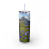 Skinny Tumbler with Straw – 20 oz Stainless Steel Cup
