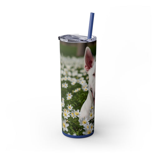Skinny Tumbler with Straw – 20 oz Stainless Steel Cup