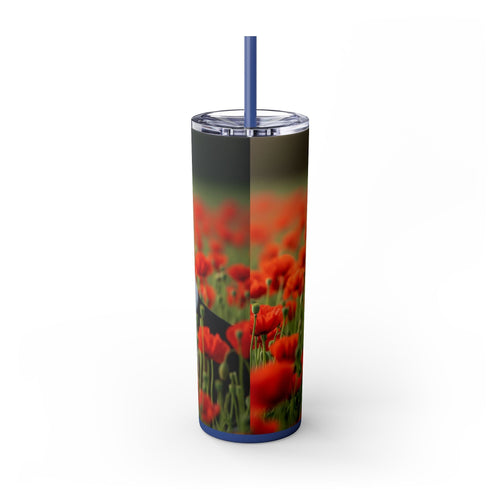 Skinny Tumbler with Straw – 20 oz Stainless Steel Cup