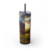Skinny Tumbler with Straw – 20 oz Stainless Steel Cup