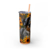 Skinny Tumbler with Straw – 20 oz Stainless Steel Cup