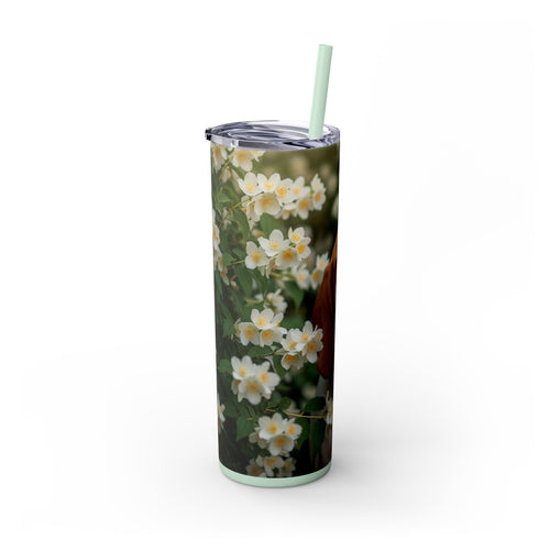 Skinny Tumbler with Straw – 20 oz Stainless Steel Cup
