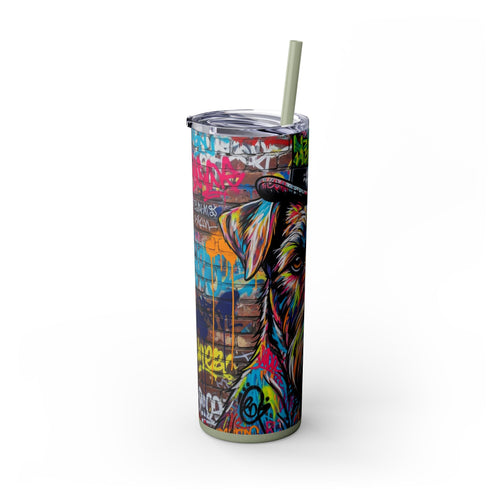 Skinny Tumbler with Straw – 20 oz Stainless Steel Cup