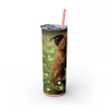 Skinny Tumbler with Straw – 20 oz Stainless Steel Cup