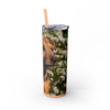 Skinny Tumbler with Straw – 20 oz Stainless Steel Cup