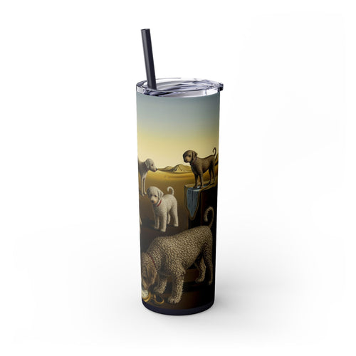 Skinny Tumbler with Straw – 20 oz Stainless Steel Cup
