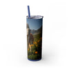 Skinny Tumbler with Straw – 20 oz Stainless Steel Cup