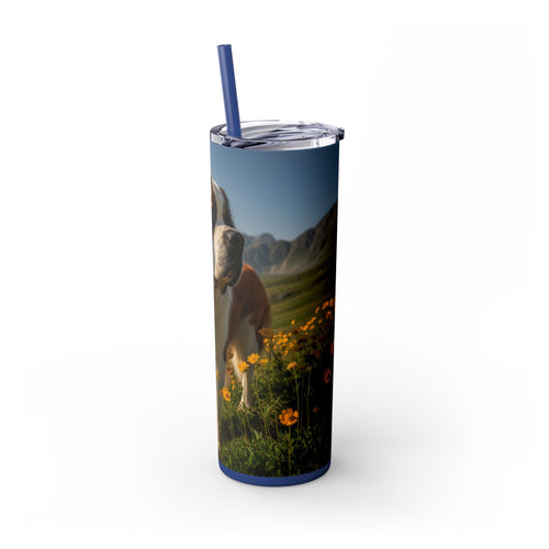Skinny Tumbler with Straw – 20 oz Stainless Steel Cup