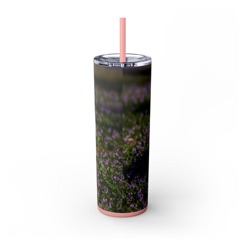 Skinny Tumbler with Straw – 20 oz Stainless Steel Cup