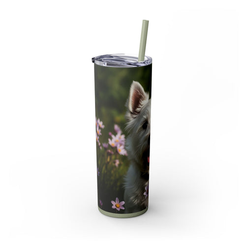Skinny Tumbler with Straw – 20 oz Stainless Steel Cup