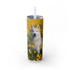 Skinny Tumbler with Straw – 20 oz Stainless Steel Cup