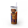 Skinny Tumbler with Straw – 20 oz Stainless Steel Cup