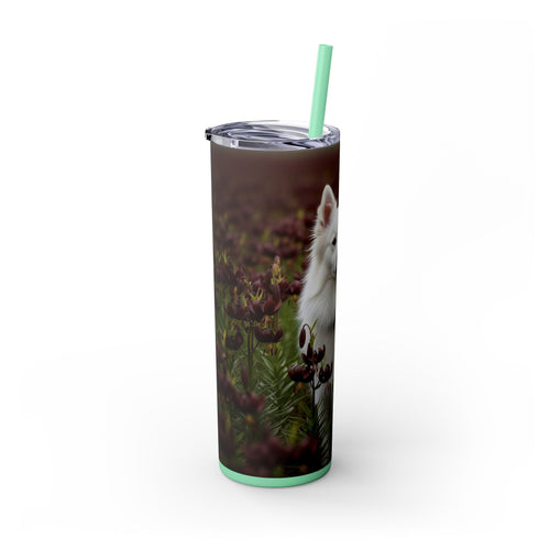 Skinny Tumbler with Straw – 20 oz Stainless Steel Cup