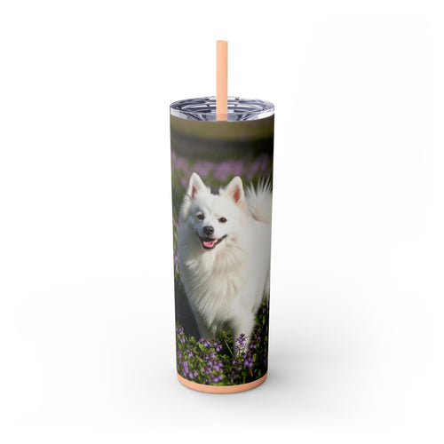 Skinny Tumbler with Straw – 20 oz Stainless Steel Cup
