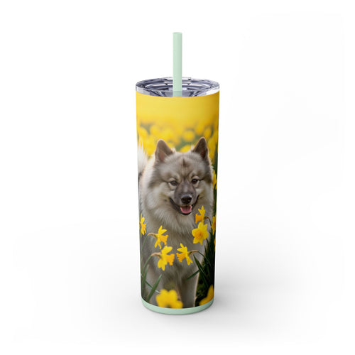 Skinny Tumbler with Straw – 20 oz Stainless Steel Cup