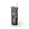 Skinny Tumbler with Straw – 20 oz Stainless Steel Cup
