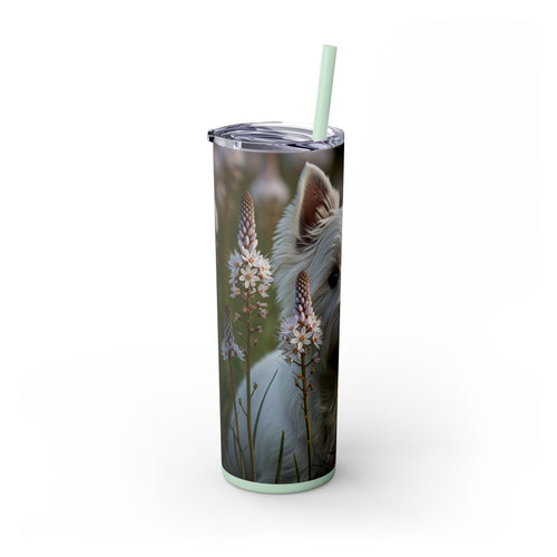 Skinny Tumbler with Straw – 20 oz Stainless Steel Cup