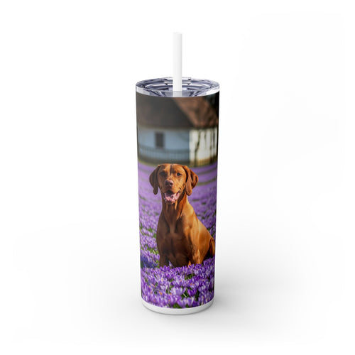 Skinny Tumbler with Straw – 20 oz Stainless Steel Cup