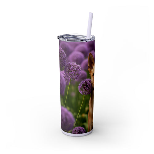 Skinny Tumbler with Straw – 20 oz Stainless Steel Cup