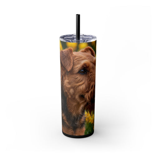 Skinny Tumbler with Straw – 20 oz Stainless Steel Cup