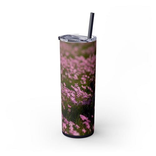 Skinny Tumbler with Straw – 20 oz Stainless Steel Cup