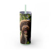Skinny Tumbler with Straw – 20 oz Stainless Steel Cup