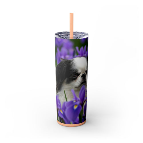 Skinny Tumbler with Straw – 20 oz Stainless Steel Cup