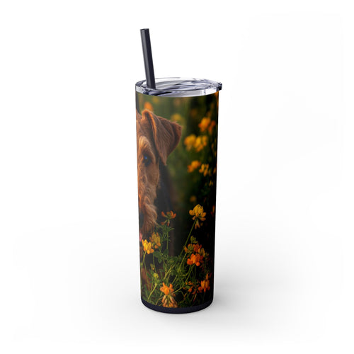 Skinny Tumbler with Straw – 20 oz Stainless Steel Cup