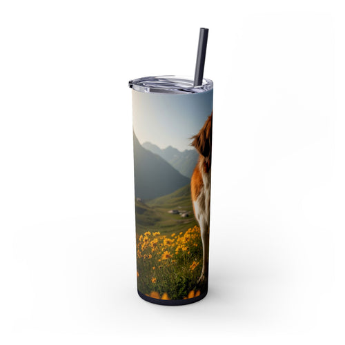 Skinny Tumbler with Straw – 20 oz Stainless Steel Cup