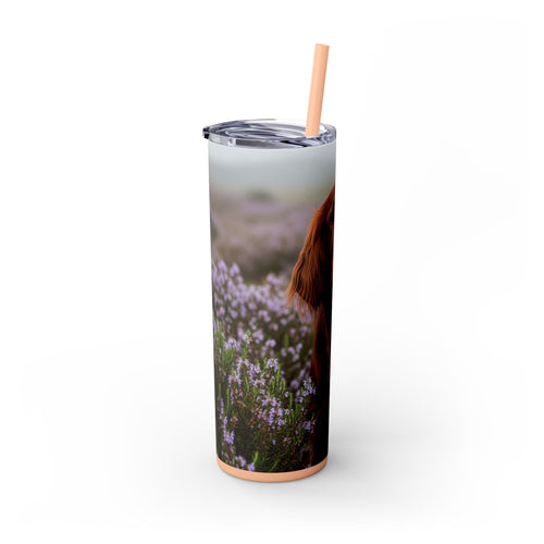 Skinny Tumbler with Straw – 20 oz Stainless Steel Cup