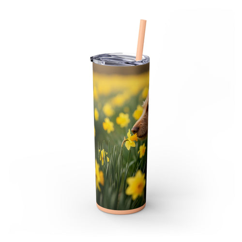 Skinny Tumbler with Straw – 20 oz Stainless Steel Cup